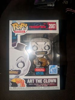 Funko Pop! Terrifier Art the Clown with Flamethrower (Convention Sticker #2087