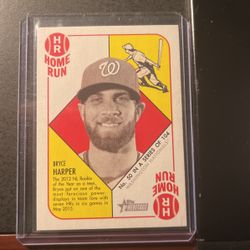 Bryce Harper 2015 Topps Heritage Red Back Card