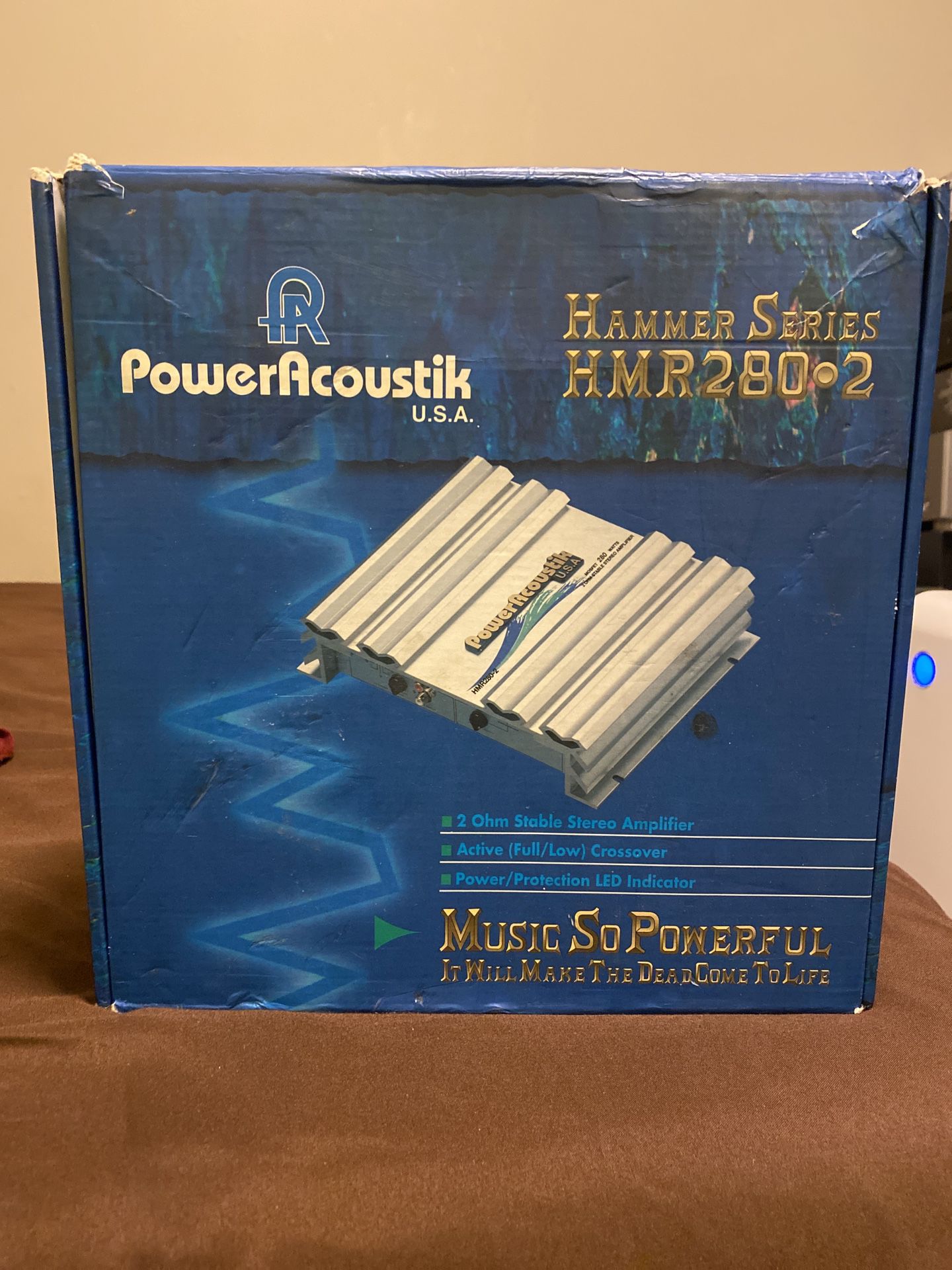 Rare Power Acoustik Hammer Series HMR 280.2 Amplifier in Original Box