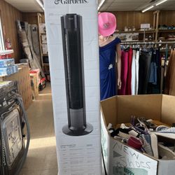 Better Homes & Gardens 40" Tall, 3-Speed Tower Fan, Internal Oscillation, Gray, New,