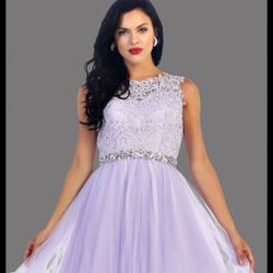 Prom Lavender Dress Size SMALL $40