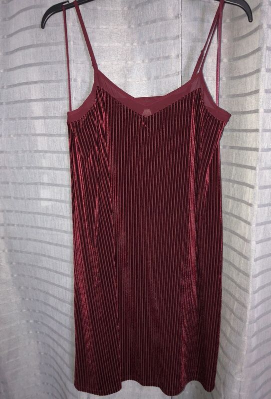 Wine colored dress