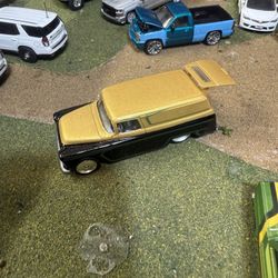 (2) Hotwheel 1955 Chevy Van With Bike 