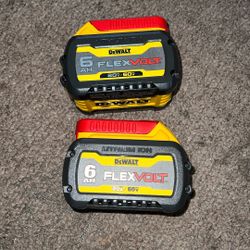 Dewalt 60v/20v Flexvolt 6.Ah New Batteris 