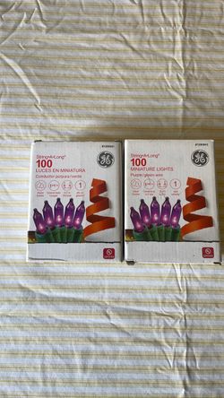 GE String-A-Long 100 Purple Miniature Lights (2 Boxes)