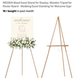 4 Wooden Easels 