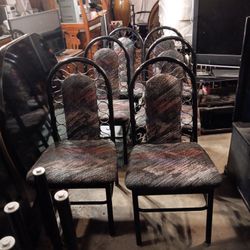 Black Lacquer Table With One Leaf And Six Chairs,It's  All Good For Thanksgiving.