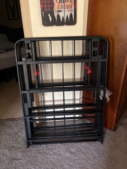 Amazon Basics Foldable Metal Platform Bed Frame with Storage