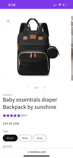 Sunshine Baby Diaper Backpack 