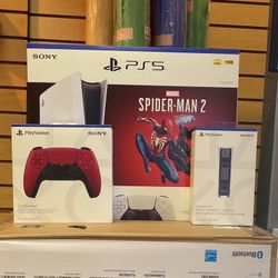 Sony PS5 Spider Man 2 With Extra Remote And Charging Station 