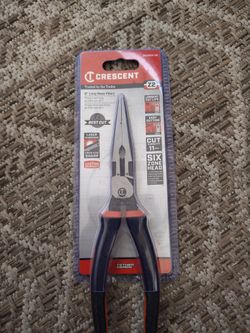 8 in. Z2 Dual Material High Leverage Long Nose Pliers