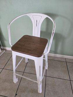 2 Bamboo bar stools (1 still in box)