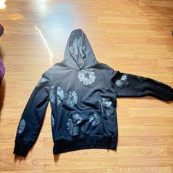Denim Tears Black Wreath Hoodie – Rare Black-on-Black – Size M