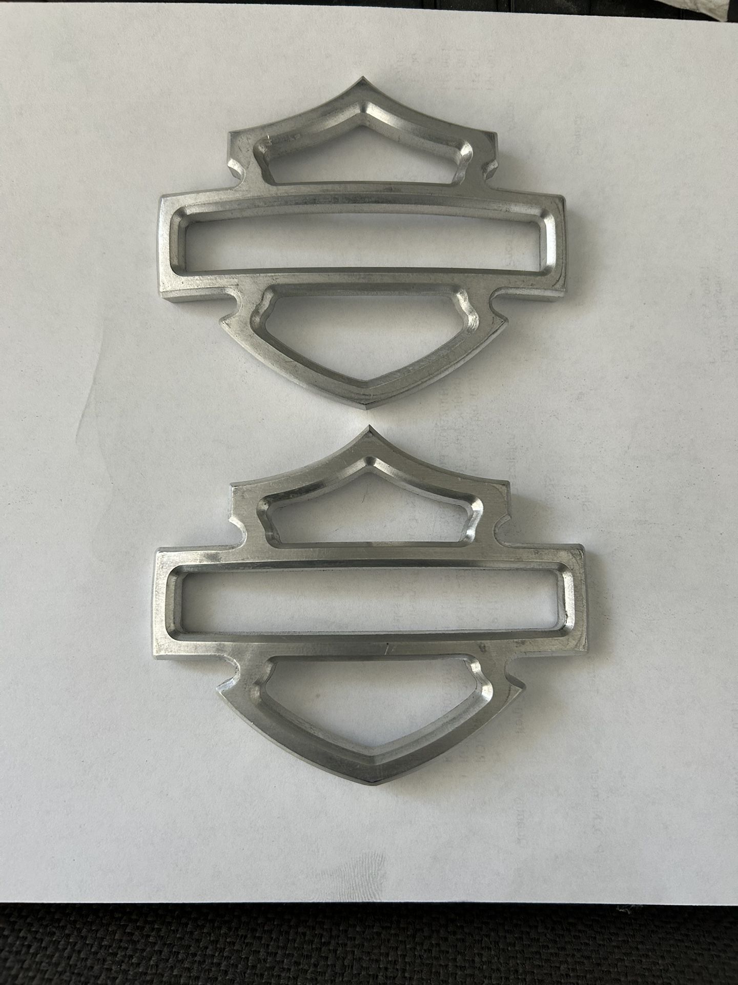 Harley Davidson Billet tank Badages