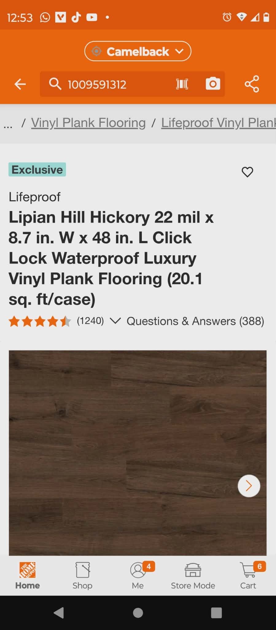 New 3 box Laminate Flooring For $75