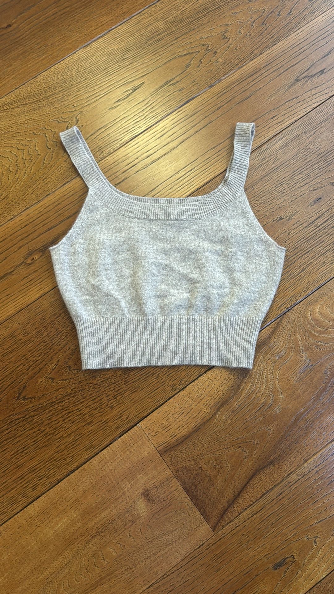 Reformation Caitlin Cashmere Cropped Tank Top
