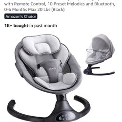 New Baby Swing W/remote And Bluetooth
