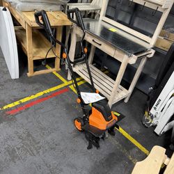 TACKLIFE TGTL02A Electric Tiller Handheld Weeder 18 Inch 13.5 Amp Removable Blade 8'' Tilling Depth Garden Pruning Tool