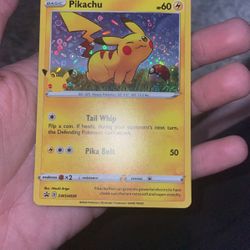 Pikachu General Mills 25TH Anniversary Promo Card 