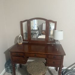 Vanity With Stool 