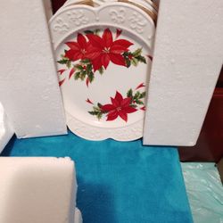 VAJILLA DE NAVIDAD 🎄 20 PIEZAS ME FALTA LA CREMERA Y AZUCARERA SI LAS TENGO TODO NUEVO EN SUS 📦 CAJAS PRINCESS 