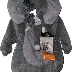 Baby Infant Costume  Elephant Pull Over With Hood