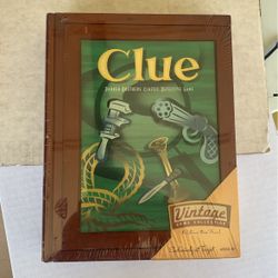 $20- Vintage CLUE Board Game Wood Box NEW 2005