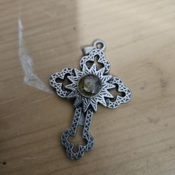 Relic Cross From Bethlehem Crucifix Parts - Blessed - Pendant
