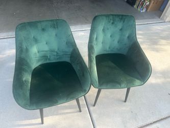 Green Velvet Chairs