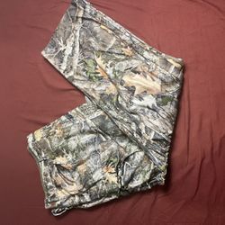 Cabelas Camo Cargo Hunting Pants Mens 42x32 Chamois Cloth Microtec