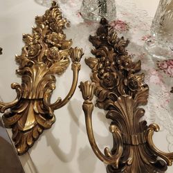 A Pair Of Sconces,  Read Descriptions Please 