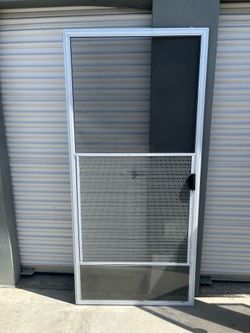 Brand new Green World sliding Screen Door 35 3/4 x 77 1/4