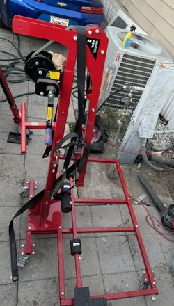Jeep New Hoist And Red Jack With Stand $650.00