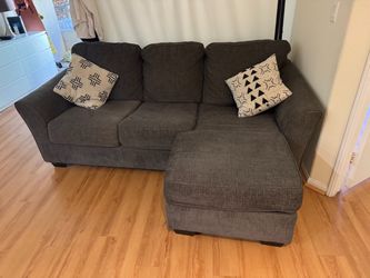 Gray Sectional Sofa with Chaise – Moving Sale