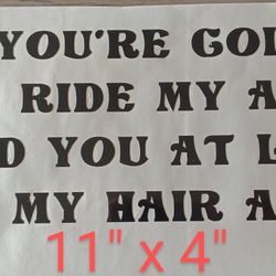 Funny Sayings Decal