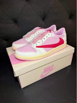 Travis Scott Sail Tropical Pink Jordan 1 Retro Low OG SP Size 9 New