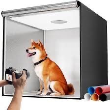 Photo Studio Light Box for Photography: Takerers 32x32 Inch 210 LED Large Lightbox for with 3 Stepless Dimming Light Panel.
