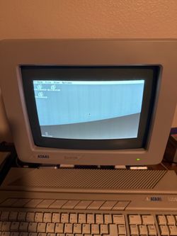 Atari SM124 monochrome monitor for Atari ST - Excellent Condition