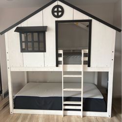 Child Craft Twin over Twin Cottage Bunk Bed