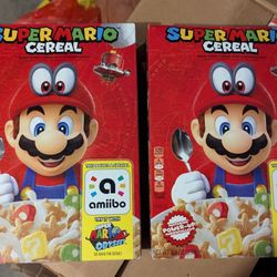 Super Mario Cereal from 2017 - Collectible from Release of Mario Odyssey (2 boxes)