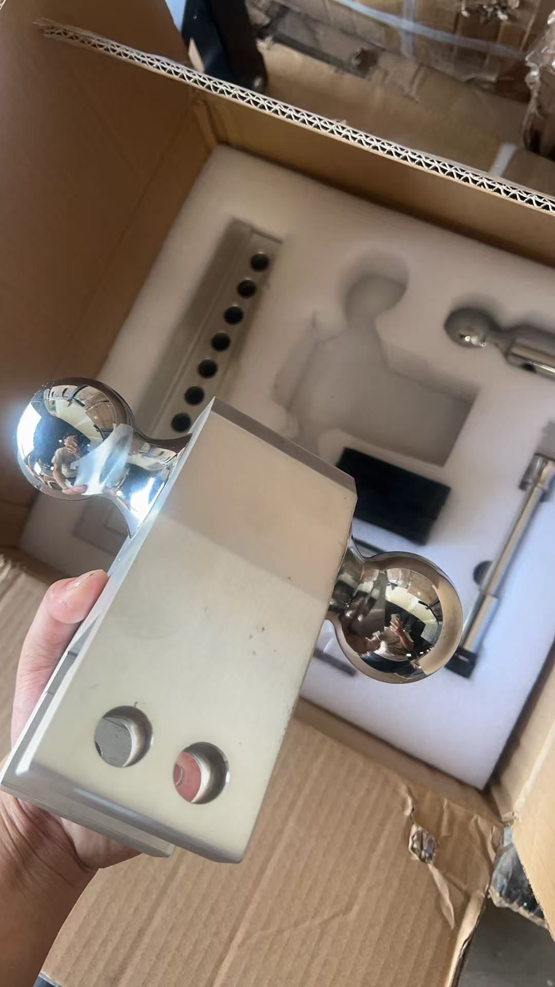 Adjustable Trailer Hitch Ball Mount 