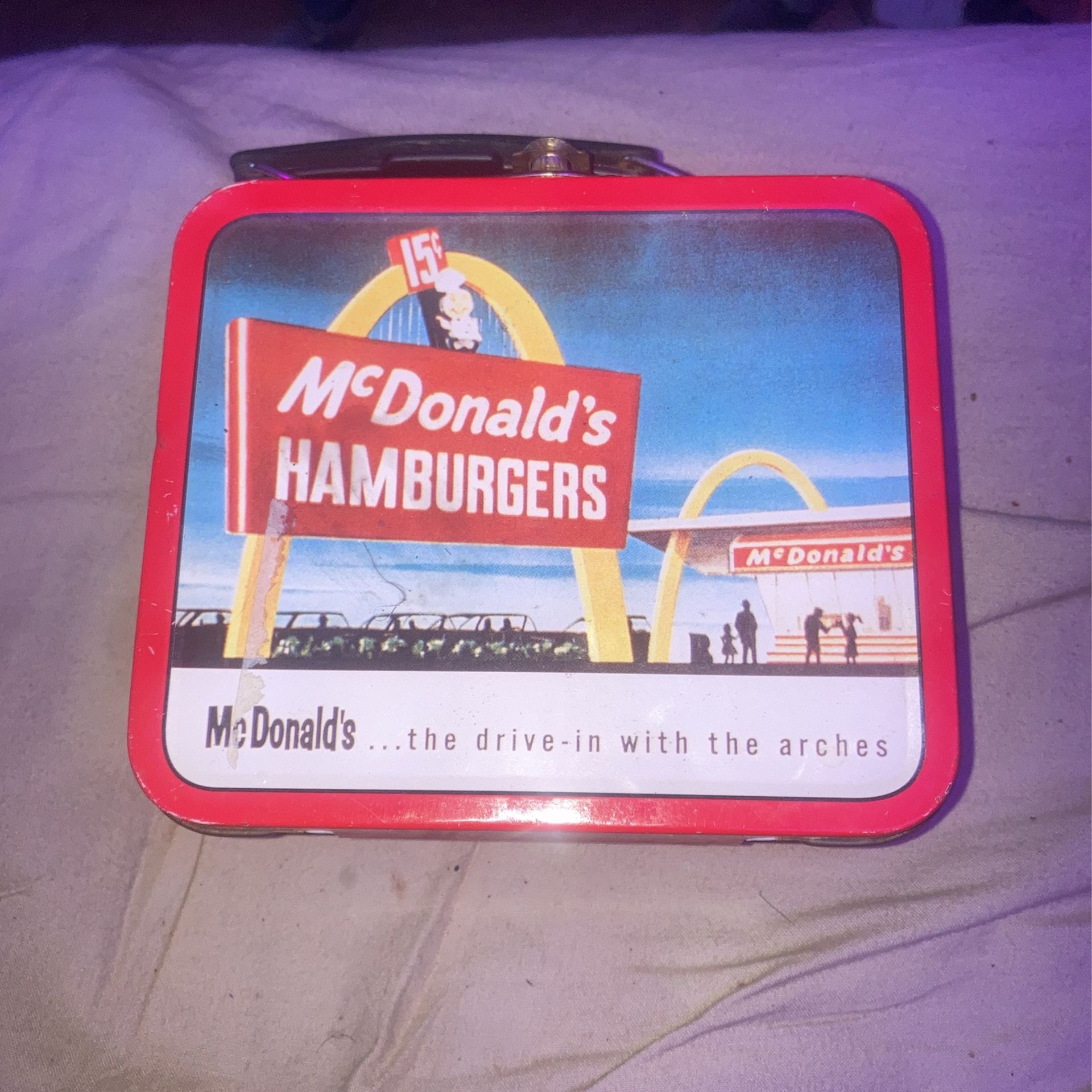 mcdonald's hamburger lunch box frome 1997