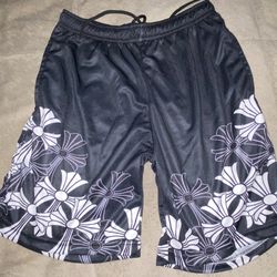S Chrome heart shorts
