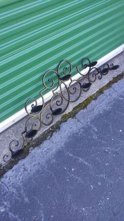 (2) Wrought Iron Candle Holders