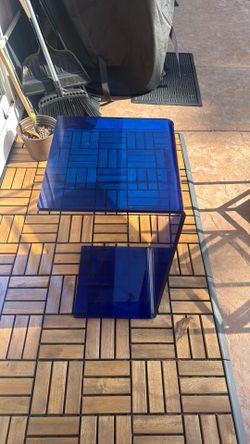 Blue Acrlyic C Table