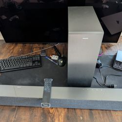 PHILIPS B8507B 3.1-Channel Soundbar with Wireless Subwoofer 