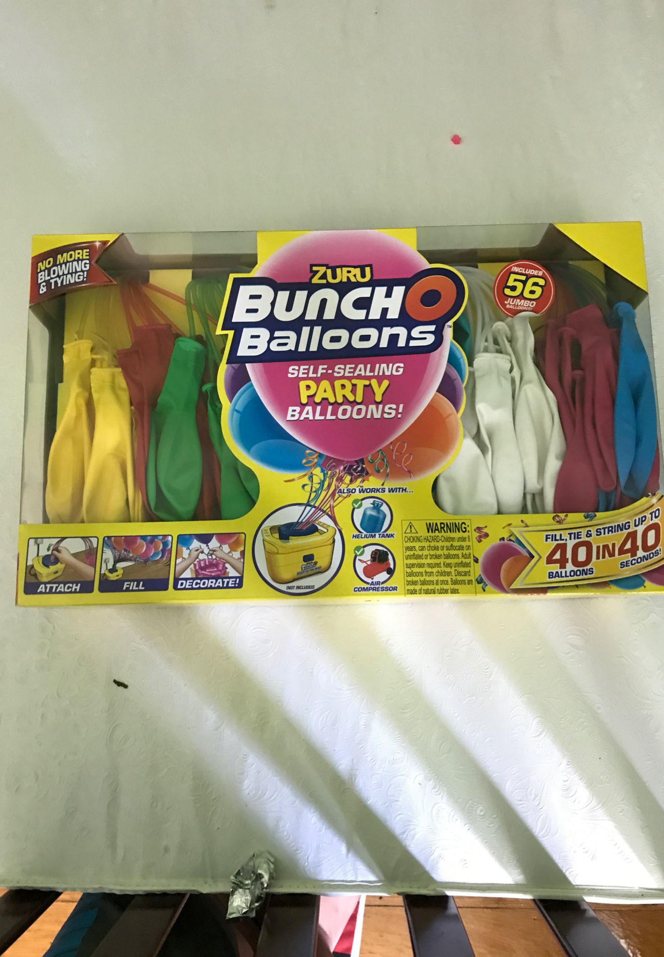 Bunch of balloons party pump and nozzles