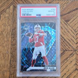 Josh Allen 2025 Mosaic Genesis PSA 10 #150