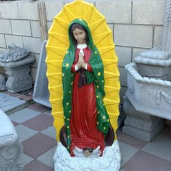 New Virgin Of Guadalupe Made Out Of Cement Perfect Gift 🎁 