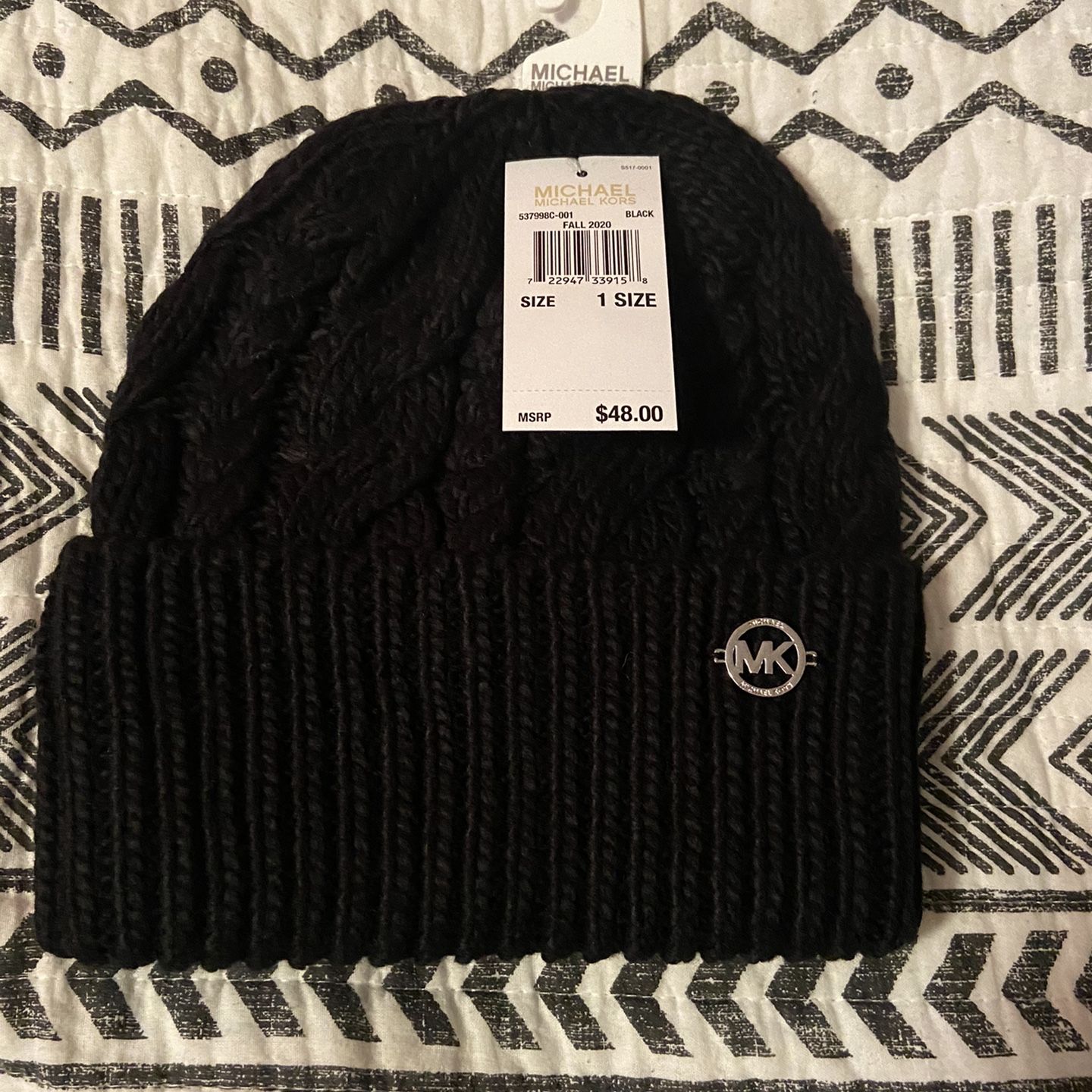 New With Tags Black Michael Kors Beanie